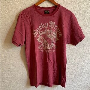 Lucky Brand Red Amsterdam Short Sleeve Tee